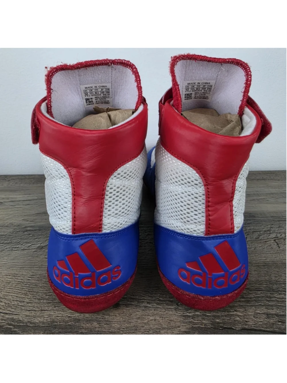 Adidas Combat Speed 4 Wrestling Shoes Size 12 Red White Blue